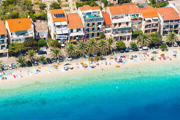 Apartmán Lidija - letecký pohled, Podgora - Čaklje, Chorvatsko