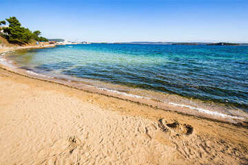 Apartmány Tartana - písečná pláž Studenac 330 m od domu, Tkon, ostrov Pašman, Chorvatsko