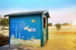 Apartmány Dalmacija - dětské hřiště Snoopy, Preko, ostrov Ugljan, Chorvatsko