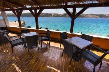 Apartmány Bracera - bar u opalovacích mol, Stará Novalja, ostrov Pag, Chorvatsko