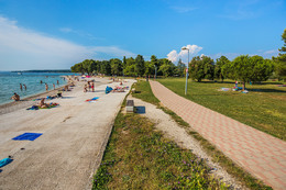 Apartmán Una - oblázková pláž, Fažana, poloostrov Istrie, Chorvatsko