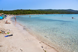 Písečná pláž Sakarun, Soline, Dugi Otok, Chorvatsko