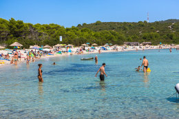 Písečná pláž Sakarun, Soline, Dugi Otok, Chorvatsko