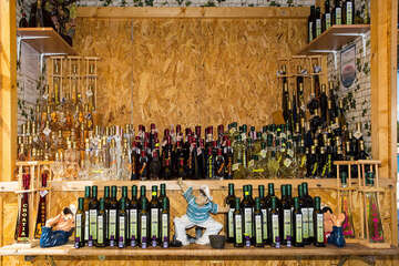 Primošten - stánky se suvenýry, Chorvatsko