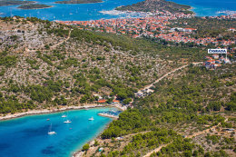 Apartmány Čigrada - letecký pohled, Murter, ostrov Murter, Chorvatsko