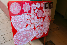 Pažská krajka, město Pag, ostrov Pag, Chorvatsko