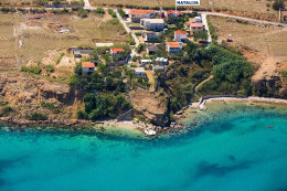 Pag - Sv. Marko - letecký pohled, ostrov Pag, Chorvatsko