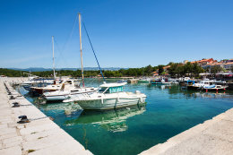 Njivice, ostrov Krk, Chorvatsko