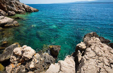 Vela Farska - FKK pláž, ostrov Brač, Chorvatsko