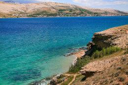 Pag - Vodice - pláže, kde budete mít soukromí, ostrov Pag, Chorvatsko