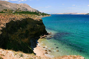 Pag - Vodice - pláže, kde budete mít soukromí, ostrov Pag, Chorvatsko