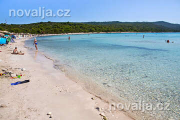 Písečná pláž Sakarun, Soline, Dugi Otok, Chorvatsko