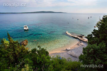 Zavala - pláž u domu Juraj, ostrov Hvar, Chorvatsko