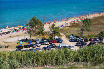 Sabunike - písečná Královnina pláž, Zadarská riviéra, Chorvatsko