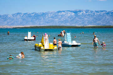 Nin - písečná pláž Ninska laguna, Zadarská riviéra, Chorvatsko