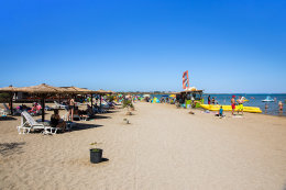 Nin - písečná pláž Ninska laguna, Zadarská riviéra, Chorvatsko