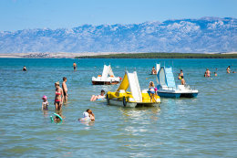 Nin - písečná pláž Ninska laguna, Zadarská riviéra, Chorvatsko