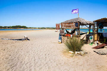 Nin - písečná pláž Ninska laguna - škola kitesurfingu, Zadarská riviéra, Chorvatsko