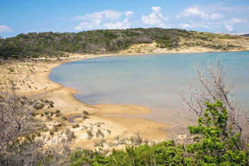 Lopar - FKK písečná pláž Sahara, ostrov Rab, Chorvatsko