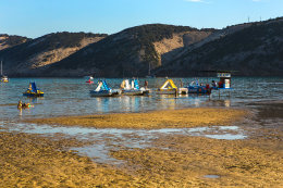 Rajska plaža, Lopar, ostrov Rab, Chorvatsko