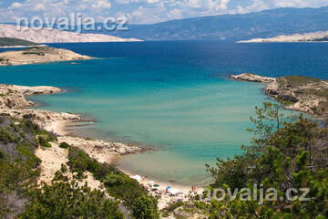 Lopar - FKK písečná pláž Stolac, ostrov Rab, Chorvatsko