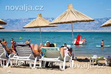 Sabunike - písečná Královnina pláž, Zadarská riviéra, Chorvatsko