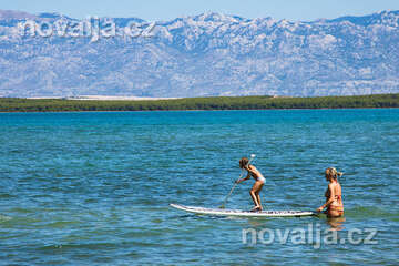 Nin - písečná pláž Ninska laguna, Zadarská riviéra, Chorvatsko