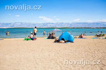 Nin - písečná pláž Ninska laguna, Zadarská riviéra, Chorvatsko
