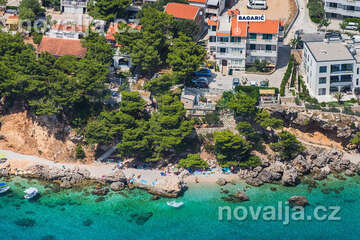 Apartmány v Mediči letecky, Chorvatsko