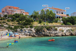 Apartmány Silvano - oblázková pláž 80 m od domu, Mandre, ostrov Pag, Chorvatsko