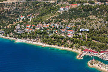 Apartmány Bratuš 11 - letecký pohled, Bratuš, Makarská riviéra, Chorvatsko