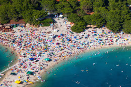 Letovisko Makarska - pláže, Makarská riviéra, Chorvatsko