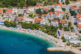 Tučepi - pláž 270 m od domu Beti, Makarská riviéra, Chorvatsko