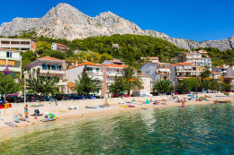 Podgora - Čaklje - oblázkové pláže, Makarská riviéra, Chorvatsko