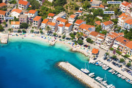 Apartmány Dragan - letecký pohled, Podgora - Čaklje, Chorvatsko