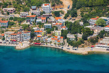 Živogošće - Porat - letecký pohled, Makarská riviéra, Chorvatsko