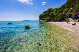 Apartmány Delfin - oblázková pláž 70 m od domu, Zaostrog, Makarská riviéra, Chorvatsko