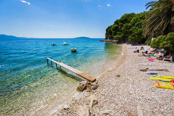 Apartmány Delfin - oblázková pláž 70 m od domu, Zaostrog, Makarská riviéra, Chorvatsko