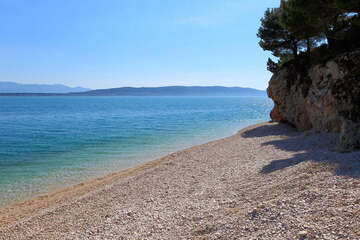 Živogošče Blato - oblázkové pláže, Makarská riviéra, Chorvatsko