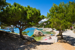 Brela - Jakiruša - pláže, Makarská riviéra, Chorvatsko