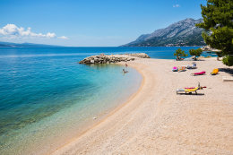 Brela - Jakiruša - pláže, Makarská riviéra, Chorvatsko