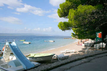 Pláže Brela-Jakiruša, Makarská riviéra, Chorvatsko