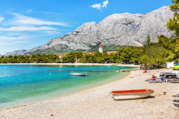 Promajna - pláže, Makarská riviéra, Chorvatsko