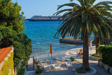 Apartmány Orebić 11 - terasa u domu, Orebić, poloostrov Pelješac, Chorvatsko