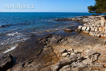 Rovinj - pláže, Istrie, Chorvatsko