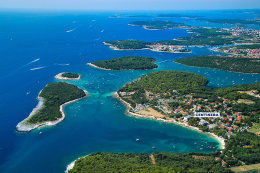 Resort Centinera *** - letecký pohled, Pula-Banjole, poloostrov Istrie, Chorvatsko
