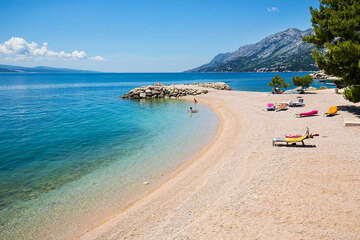 Apartmány Vese - oblázková pláž, Brela, Makarská riviéra, Chorvatsko