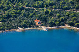 Veli Rat - letecký pohled, ostrov Dugi Otok, Chorvatsko