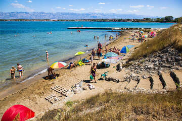 Apartmány Germania - písečná pláž vzdálená 260 m od domu, Nin, Zadarská riviéra, Chorvatsko