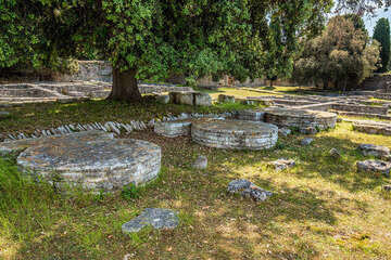 Národní park Brijuni - byzantské kastrum, Istrie, Chorvatsko